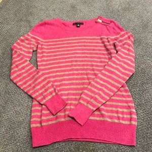 Banana Republic Pink + Tan Sweater